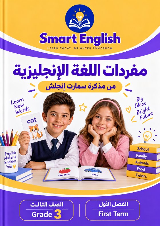 كلمات لغة انجليزية الصف الثالث الفصل الأول #سمارت