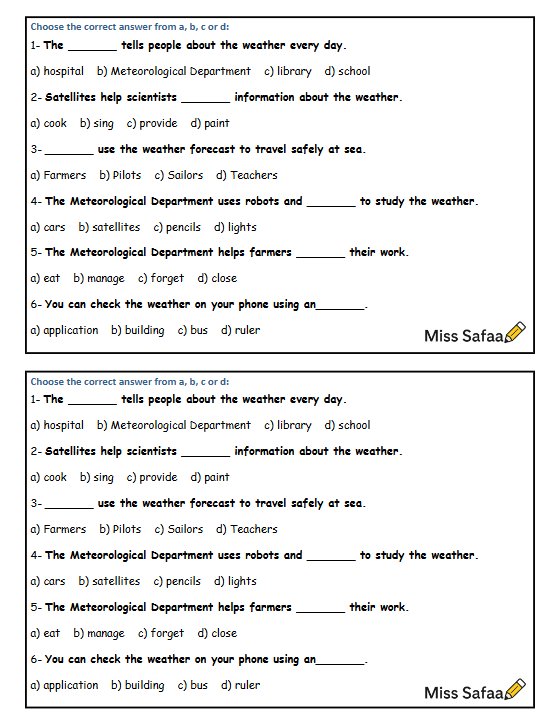 تدريبات مفردات الوحدة الثالثة لغة انجليزية للصف الخامس الفصل الثاني أ صفاء